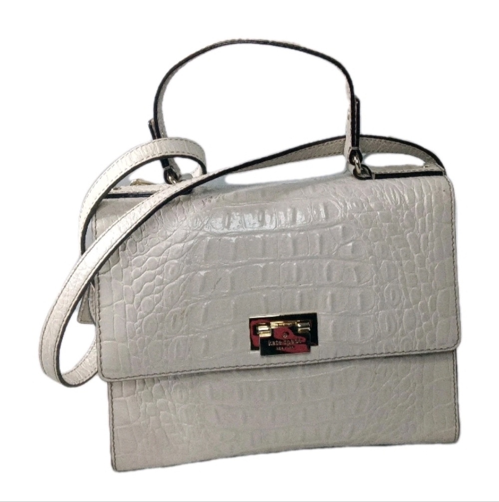 Kate Spade Doris Orchard Valley Handbag Sidewalk Beige Kelly Bag Retail $375